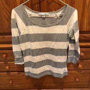 Forever 21 3/4 sleeve striped shirt